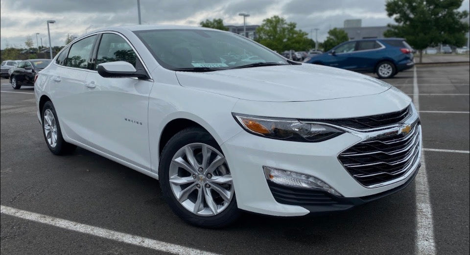 WHITE CHEVY MALIBU